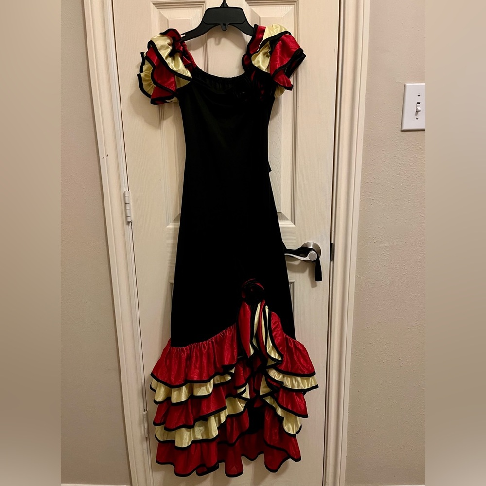 Flamenco dancer costume